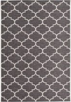 Grijs vloerkleed - 120x170 cm  -  Symmetrisch patroon - Modern