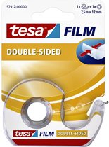 Tesa Film Dubbelzijdig Met Dispenser - 7,5 m x 12 mm