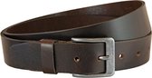 Landley Ladies / Men Jeans Ceinture en cuir véritable - Décontracté - Marron - Taille de ceinture 105