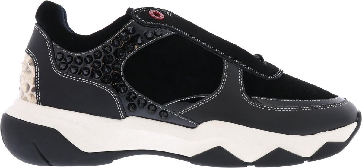 Royaums V-Runner Jet Black Sneakers - Zwart - maat 7