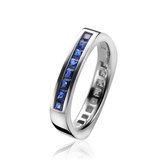 ZINZI zilveren ring blauw ZIR1157B