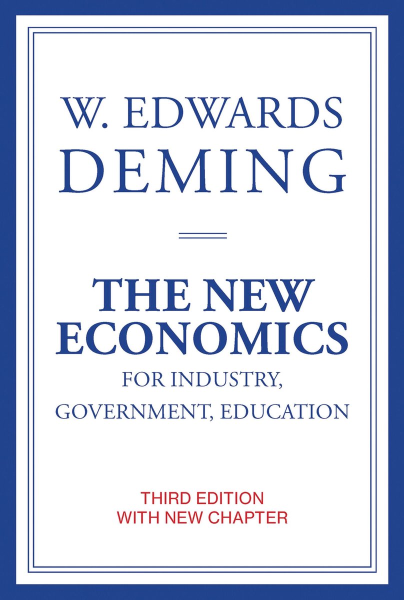 Omslag van The New Economics for Industry, Government, Education, third edition