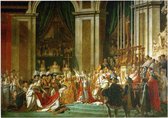Inwijding van keizer Napoleon en kroning van keizerin Joséphine, Jacques-Louis David - Foto op Forex - 120 x 90 cm