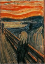 De Schreeuw, Edvard Munch - Foto op Posterpapier - 29.7 x 42 cm (A3)