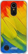 LG K10 (2017) Hoesje Transparant TPU Case - Macaw Hues #ffffff