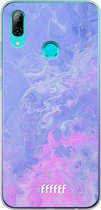 Huawei P Smart (2019) Hoesje Transparant TPU Case - Purple and Pink Water #ffffff