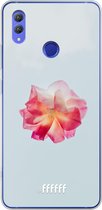 Honor Note 10 Hoesje Transparant TPU Case - Rouge Floweret #ffffff