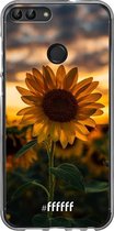 Huawei P Smart (2018) Hoesje Transparant TPU Case - Sunset Sunflower #ffffff