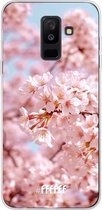 Samsung Galaxy A6 Plus (2018) Hoesje Transparant TPU Case - Cherry Blossom #ffffff