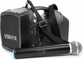 Portable speaker - Vonyx ST014 draagbaar omroepsyteem met draadloze handmicrofoon, Bluetooth en mp3 speler