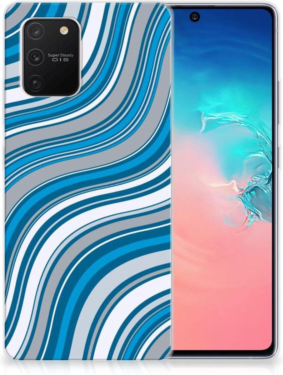 Samsung Galaxy S10 Lite TPU bumper Waves Blue