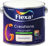 Bol.com Flexa Creations - Muurverf Extra Mat - Morning Snow - 25 liter aanbieding