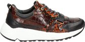 Fred de la Bretoniere Dames Lage sneakers 101010148 - Cognac - Maat 42