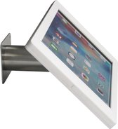 iPad wandhouder Fino voor iPad Pro 12.9 (1e / 2e generatie) – wit/RVS – homebutton & camera bedekt