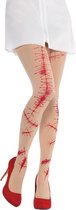 Amscan Panty Bloody Stitched Dames Nylon Beige/rood One-size