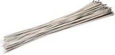 RVS Kabelbinders 4,6 x 500 mm   -  zak 100 stuks   -  Tiewraps   -  Binders