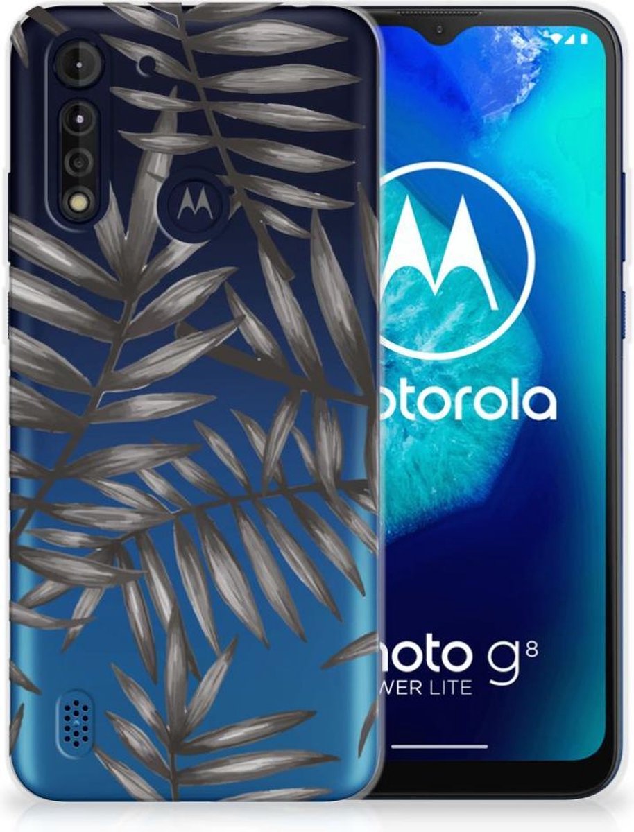 Motorola Moto G8 Power Lite TPU Case Leaves Grey