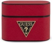 GUESS Saffiano Apple AirPods Pro Case Hoesje - Rood