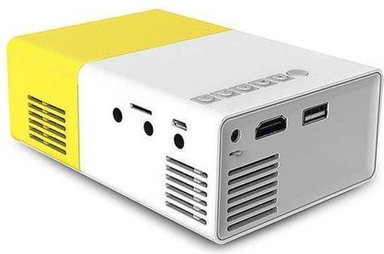 YG-300 Mini Beamer - 320 x 240 - USB - HDMI - Wit - Geel - 50 lumen - Merkloos