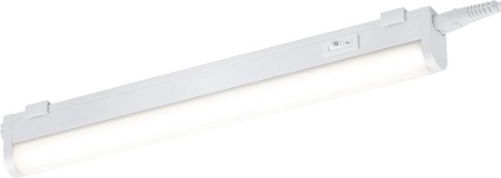 LED Keukenkast Verlichting - Trion Noram - 4W - Warm Wit 3000K - Rechthoek - Mat Wit - Kunststof