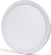 LED Downlight Pro - Aigi Foka - Inbouw/Opbouw - Rond - 30W - Aanpasbare Kleur CCT - Mat Wit - Kunststof - BSE