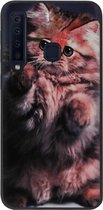 ADEL Siliconen Back Cover Softcase Hoesje Geschikt voor Samsung Galaxy A9 (2018) - Kat Schattig
