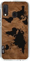 Casetastic Samsung Galaxy A20e (2019) Hoesje - Softcover Hoesje met Design - World Map Print