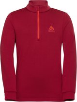 Odlo Midlayer 1/2 zip CARVE KIDS WARM ROOD - Maat 116