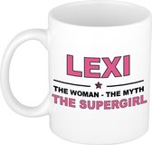 Lexi The woman, The myth the supergirl cadeau koffie mok / thee beker 300 ml