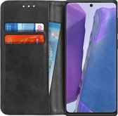 Samsung Galaxy Note 20 Splitleren Portemonnee Hoesje Zwart