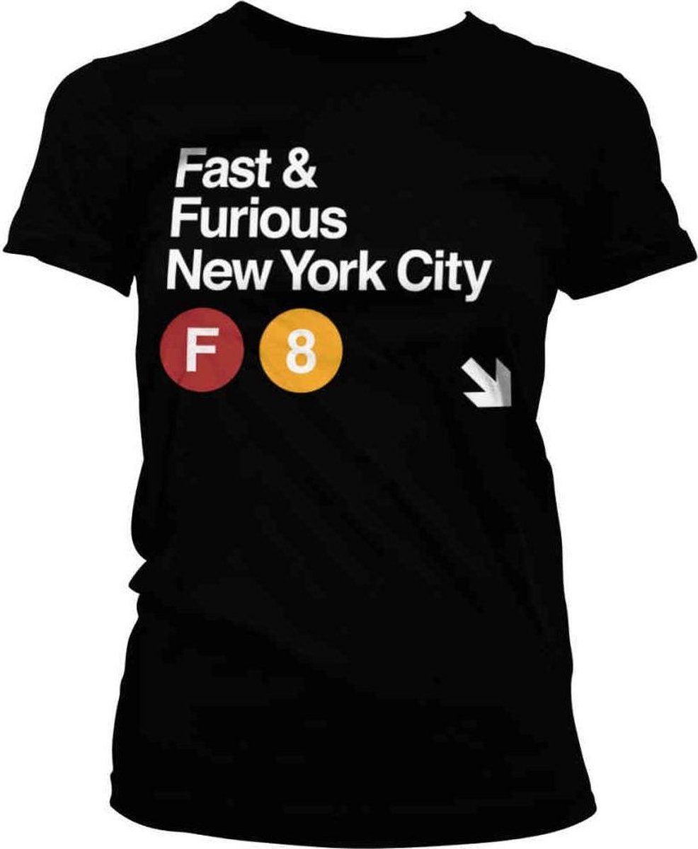 The Fast And The Furious Dames Tshirt -S- NYC Zwart