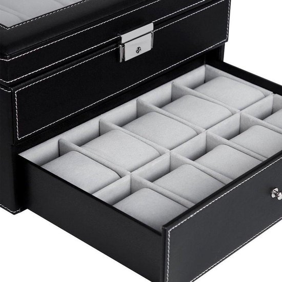 Luxe Horlogebox voor 20 horloges - Horloge box voor Dames en Heren Horloges  -... | bol.com