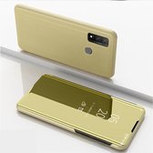 Coverup Mirror View Case - Geschikt voor Huawei P Smart (2020) Hoesje - Goud