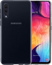 Samsung Galaxy A50 Hoesje Siliconen Case Hoes Cover - Transparant