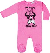 Minnie Mouse velours boxpak roze maat 68