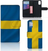 Flipcase Geschikt voor Samsung Galaxy A41 Telefoon Hoesje Zweden