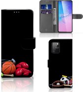 GSM Hoesje Geschikt voor Samsung S10 Lite Bookcover Ontwerpen Voetbal, Tennis, Boxing… Sports