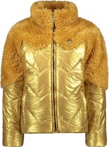 Like Flo Meisjes jassen Like Flo Flo girls fancy fur colourblock jac gold 122