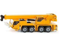 foto van SIKU 2110, Kraanwagen, 1:55, metaal/kunststof, geel, telescopische giek