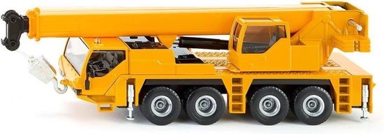 SIKU 2110, Kraanwagen, 1:55, metaal/kunststof, geel, telescopische giek