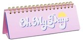 Yes Studio Bureauplanner 23 X 9 Cm Karton Roze/goud