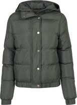 Urban Classics Puffer winterjas -XL- Hooded Groen