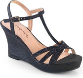 Fabulicious Sleehakken -38 Shoes- SILVIE-20 US 8 Zwart