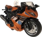 Toys Amsterdam Motor Jongens 12 Cm Die-cast Aluminium Oranje/zwart