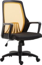 CLP Clever Bureaustoel - Mesh bekleding zwart/geel