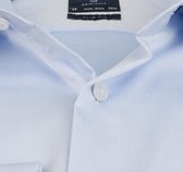 Profuomo Originale slim fit overhemd - mouwlengte 72 cm - twill - lichtblauw - Strijkvrij - Boordmaat: 41