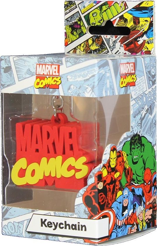 Marvel Comics Logo Rubberen 3D Sleutelhanger