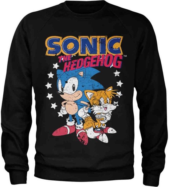 Sonic The Hedgehog Sweater/trui Sonic & Tails Zwart