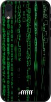 iPhone Xr Hoesje TPU Case - Hacking The Matrix #ffffff