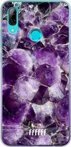 Huawei P Smart (2019) Hoesje Transparant TPU Case - Purple Geode #ffffff